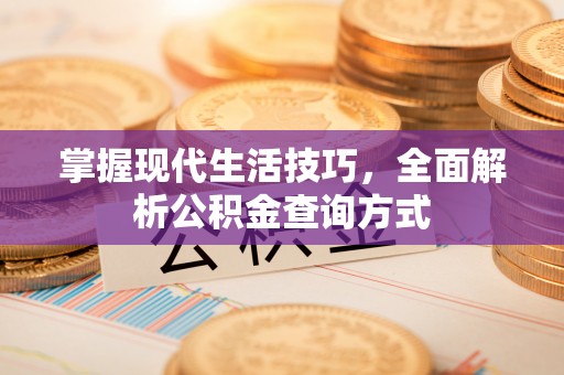 阿克苏掌握现代生活技巧，全面解析公积金查询方式