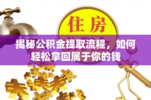 阿克苏揭秘公积金提取流程，如何轻松拿回属于你的钱