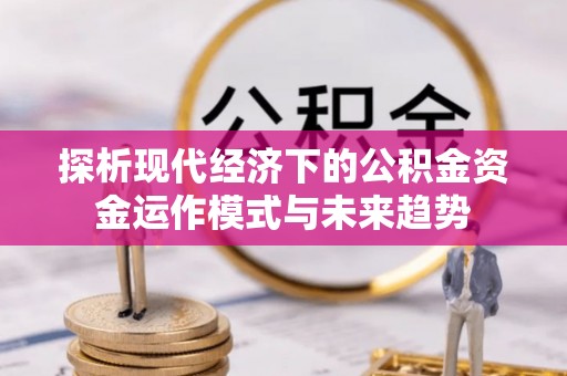 阿克苏探析现代经济下的公积金资金运作模式与未来趋势