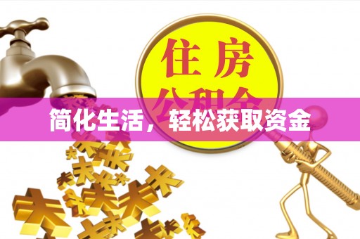 阿克苏简化生活，轻松获取资金