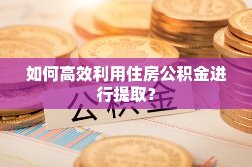 阿克苏如何高效利用住房公积金进行提取？